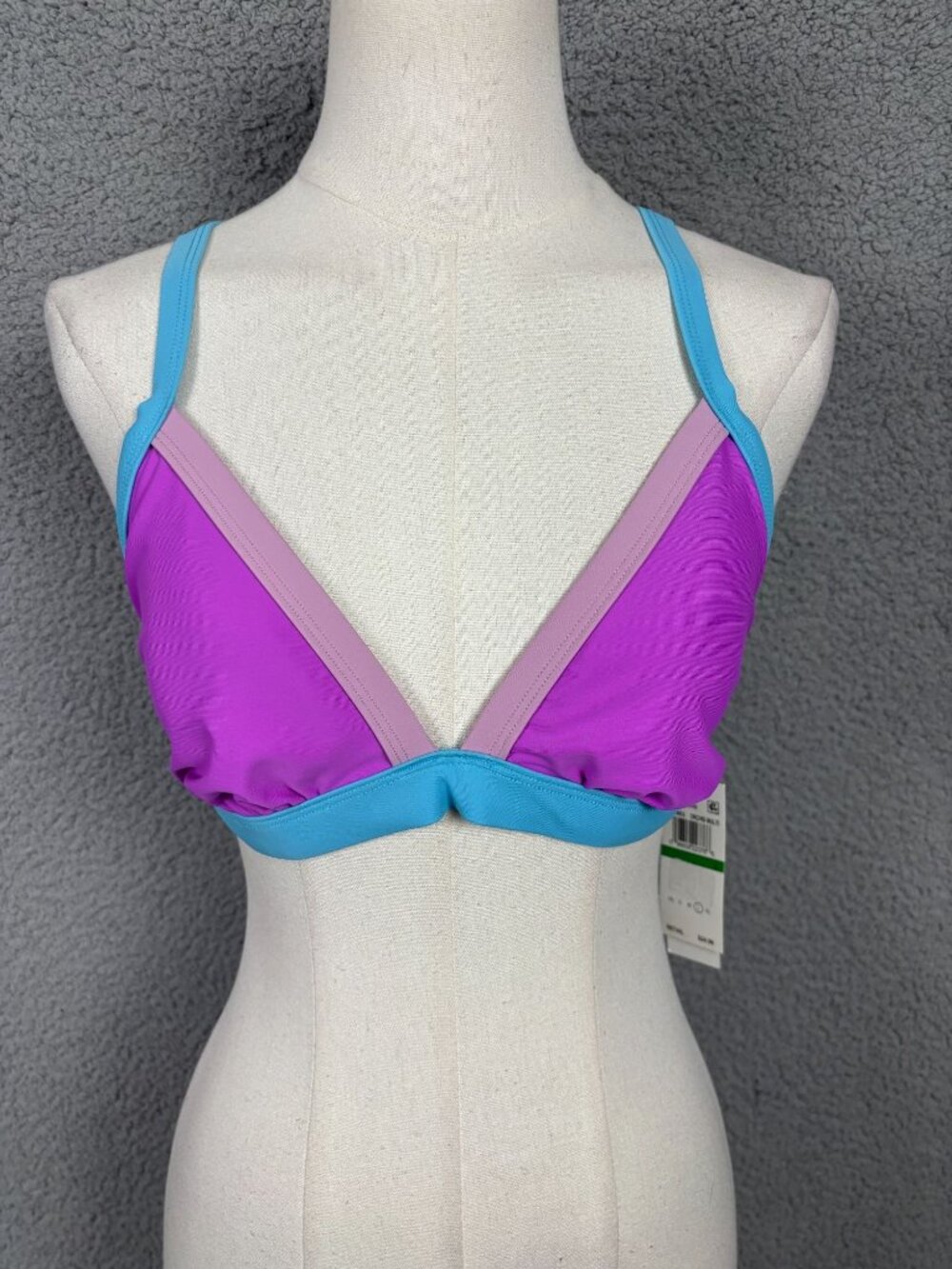 Salt + Cove  Women's Orchid Multi-Color Bikini Swim TopTie Back - Size Lg NWT's.